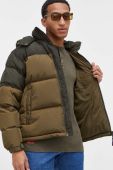 Пухова куртка Tommy Jeans чоловіча колір зелений зимова (3400950)