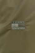 Куртка-бомбер Tommy Jeans колір зелений перехідна
