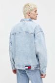 Джинсова куртка Tommy Jeans чоловіча перехідна oversize колір блакитний (3648114)