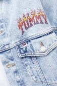 Джинсова куртка Tommy Jeans чоловіча перехідна oversize колір блакитний (3648114)