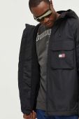 Куртка Tommy Jeans чоловіча колір чорний перехідна oversize