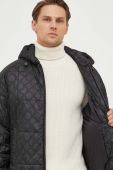 Куртка Trussardi чоловіча колір чорний зимова oversize (3676077)