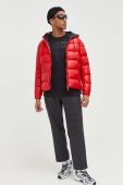 Пухова куртка After Label чоловіча колір червоний зимова (3528585)