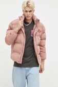 Вельветова куртка On Vacation колір рожевий зимова