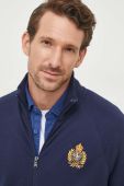 Кофта Polo Ralph Lauren чоловіча колір синій з аплікацією (3523664)