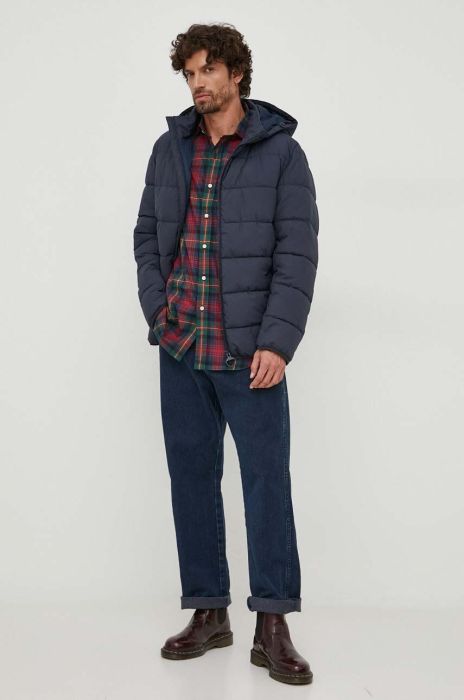 Куртка Barbour чоловіча зимова колір блакитний