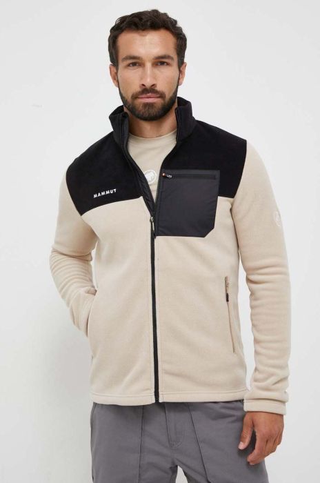 Спортивна кофта Mammut Innominata ML колір бежевий візерунок