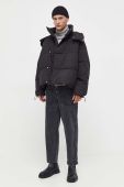 Куртка Won Hundred чоловіча колір чорний зимова oversize