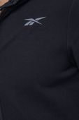 Кофта Reebok чоловіча колір чорний з капюшоном однотонна (3678812)