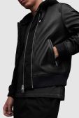 Куртка-бомбер AllSaints ML013Z VALK BOMBER чоловічий колір чорний перехідна