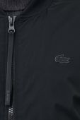 Куртка-бомбер Lacoste чоловічий колір чорний перехідна