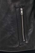 Шкіряна куртка Michael Kors чоловіча колір чорний перехідна (3676138)