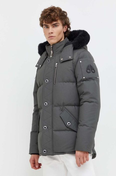 Пухова куртка MOOSE KNUCKLES чоловіча колір зелений зимова (3686401)