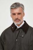 Бавовняна куртка Barbour колір коричневий перехідна (3493045)