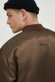 Куртка-бомбер Mercer Amsterdam колір коричневий перехідна oversize