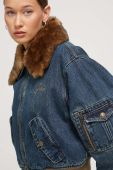 Куртка Guess Originals жіноча колір синій перехідна oversize