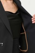 Піджак BOSS колір чорний однобортний однотонна (3375152)