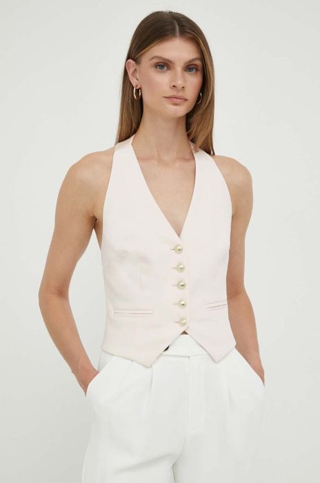 Безрукавка Marciano Guess колір помаранчевий однобортний