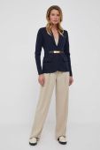 Піджак Lauren Ralph Lauren колір синій однобортний однотонна