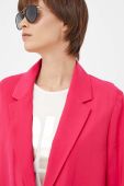Піджак Dkny колір рожевий однобортний однотонна (3354204)