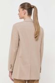 Піджак Weekend Max Mara колір бежевий однобортний однотонна