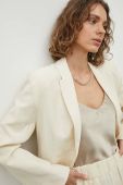 Піджак з домішкою льону By Malene Birger Porter колір бежевий однобортний однотонний