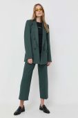 Піджак MAX&Co. колір зелений двобортний однотонна