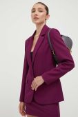 Піджак Patrizia Pepe колір фіолетовий однобортний однотонна (3383481)