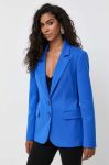 Піджак Patrizia Pepe однобортний однотонна колір блакитний