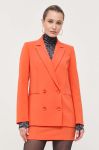 Піджак Patrizia Pepe колір помаранчевий двобортний однотонна (3385917)