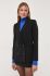 Піджак Patrizia Pepe колір чорний двобортний однотонна (3385908)