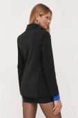 Піджак Patrizia Pepe колір чорний двобортний однотонна (3385908)