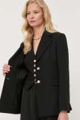 Піджак Liu Jo колір чорний однобортний однотонна