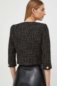 Піджак Elisabetta Franchi колір чорний однобортний візерунок