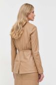 Піджак Twinset колір бежевий однобортний однотонна (3454415)