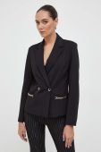 Піджак Guess колір чорний двобортний однотонна (3614392)