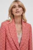 Піджак Sisley колір рожевий однобортний візерунок