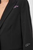 Піджак Twinset колір чорний однобортний