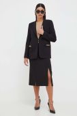 Піджак Twinset колір чорний однобортний однотонна (3588576)