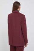 Піджак Dkny колір бордовий однобортний однотонна