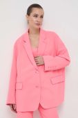 Піджак MAX&Co. x Anna Dello Russo колір рожевий oversize однотонний