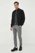 Куртка-бомбер BOSS чоловічий колір чорний перехідна (3429725)