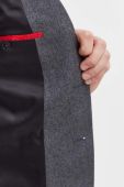 Вовняний піджак HUGO колір сірий