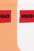 Шкарпетки HUGO 2-pack жіночі колір помаранчевий (3296698)