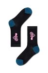 Шкарпетки Happy Socks Caroline Crew Sock жіночі колір чорний