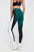 Легінси для тренувань adidas Performance Techfit Colorblock колір зелений візерунок