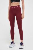 Легінси для тренувань adidas Performance Techfit колір бордовий однотонні