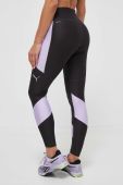 Легінси для бігу Puma Run Ultraform колір чорний з принтом