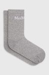 Шкарпетки з домішкою кашеміру Max Mara Leisure колір сірий (3438086)