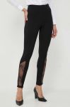 Штани Twinset жіночі колір чорний облягаюче висока посадка (3629955)